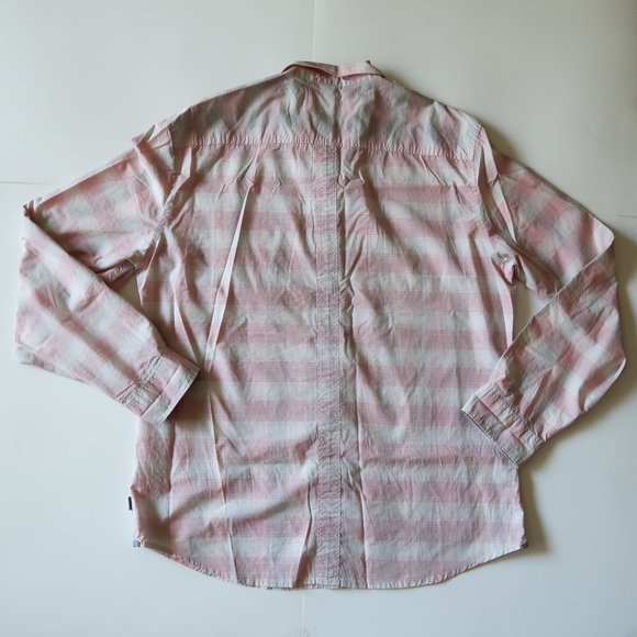 Calvin Klein Dress Shirt Checkered Pink and White - Picture 5 of 5